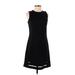MICHAEL Michael Kors Casual Dress - A-Line Crew Neck Sleeveless: Black Solid Dresses - Women's Size Small