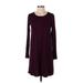 Gap Casual Dress - DropWaist: Burgundy Solid Dresses - Women's Size Small