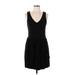 INC International Concepts Casual Dress - Fit & Flare: Black Dresses - Women's Size Large