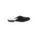 Ann Taylor Mule/Clog: Black Solid Shoes - Women's Size 7 - Open Toe