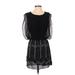 Gianni Bini Cocktail Dress - Shift: Black Solid Dresses - Women's Size X-Small