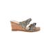 Dolce Vita Wedges: Tan Leopard Print Shoes - Women's Size 7 - Open Toe