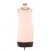 Victoria's Secret Casual Dress - Mini Crew Neck Sleeveless: Pink Print Dresses - Women's Size 4