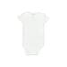 Gerber Short Sleeve Onesie: White Solid Bottoms - Size 3-6 Month