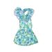 Mayoral Dress - Fit & Flare: Blue Floral Skirts & Dresses - Kids Girl's Size 12