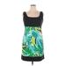 AB Studio Casual Dress - Mini: Green Tropical Dresses - Women's Size 14