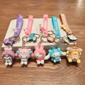 Sanrio Hello Kitty Portachiavi Simpatico cartone animato Melody Kuromi Cinnamoroll Bambola Ciondolo