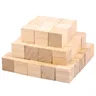 Blocchi di legno da 50 pezzi per blocchi quadrati di pino artigianale da 1 pollice cubi artigianali