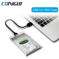 Custodia per disco rigido da USB 3.0 a SATA III per HDD SSD da 2,5 pollici Custodia per disco rigido esterno Max 4TB Supporto UASP HDD Box