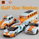 Cca gulf tankstelle fusca bus ford gt 2017 camaro rennmodell auto metall druckguss miniatur fahrzeug