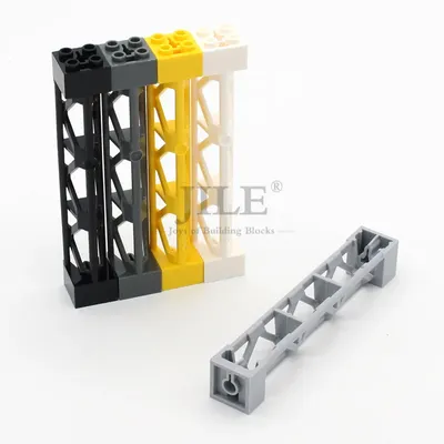 10 Stück Moc Bausteine 58827 Telegraph Pole Eisenrahmen Unterstützung 2x2x10 Träger DIY Bricks Kompatibel mit Architekturspielzeug Image