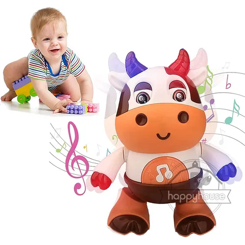 Baby Kuh Musikspiel zeug tanzen gehen Baby Kuh Spielzeug mit Musik und LED Lichter tanzen Spielzeug