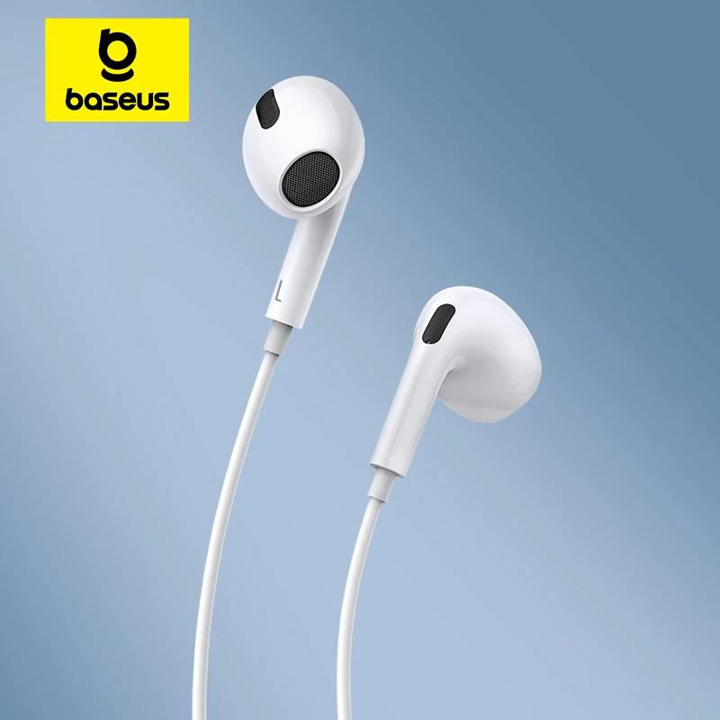 Baseus C17 Auricolare cablato Tipo-C con microfono Cuffie cablate in-ear per Xiaomi Samsung NOTE 10 NOTE 20 S21 S20 Cuffie per cellulare