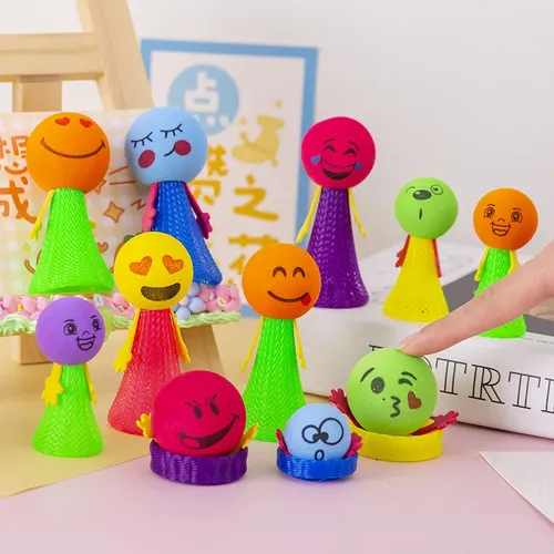 15 Stück Cartoon lustige springende Puppe Spiele Spielzeug für Kinder Geburtstags feier begünstigt
