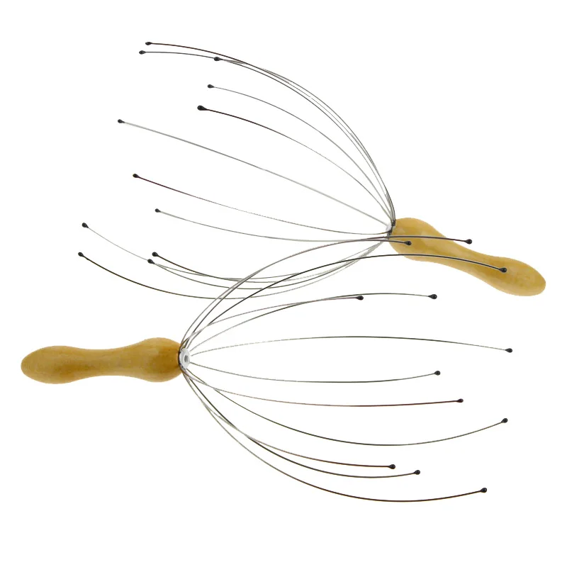 2 teile/satz 12 Krallen Körper Massager Octopus Kopf Kopfhaut Hals Ausrüstung Stress Release Entspannen Massage Zehn Schmerzen Relief Kopf Pflege werkzeug