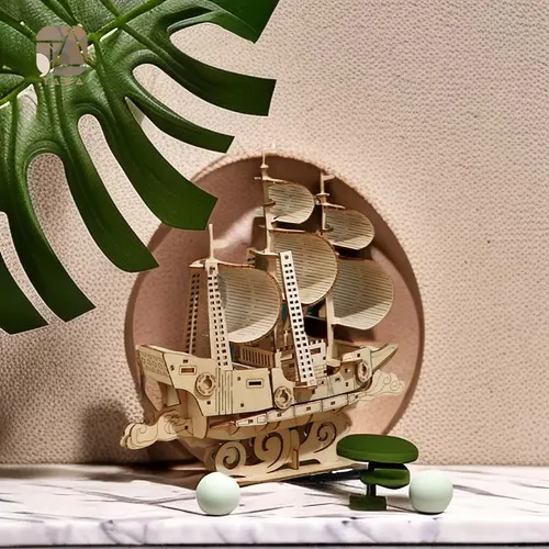 Tada 3D Holz Puzzle Spielzeug Ozean Segelboot Schiff Montage Geschenk für Kinder Erwachsene