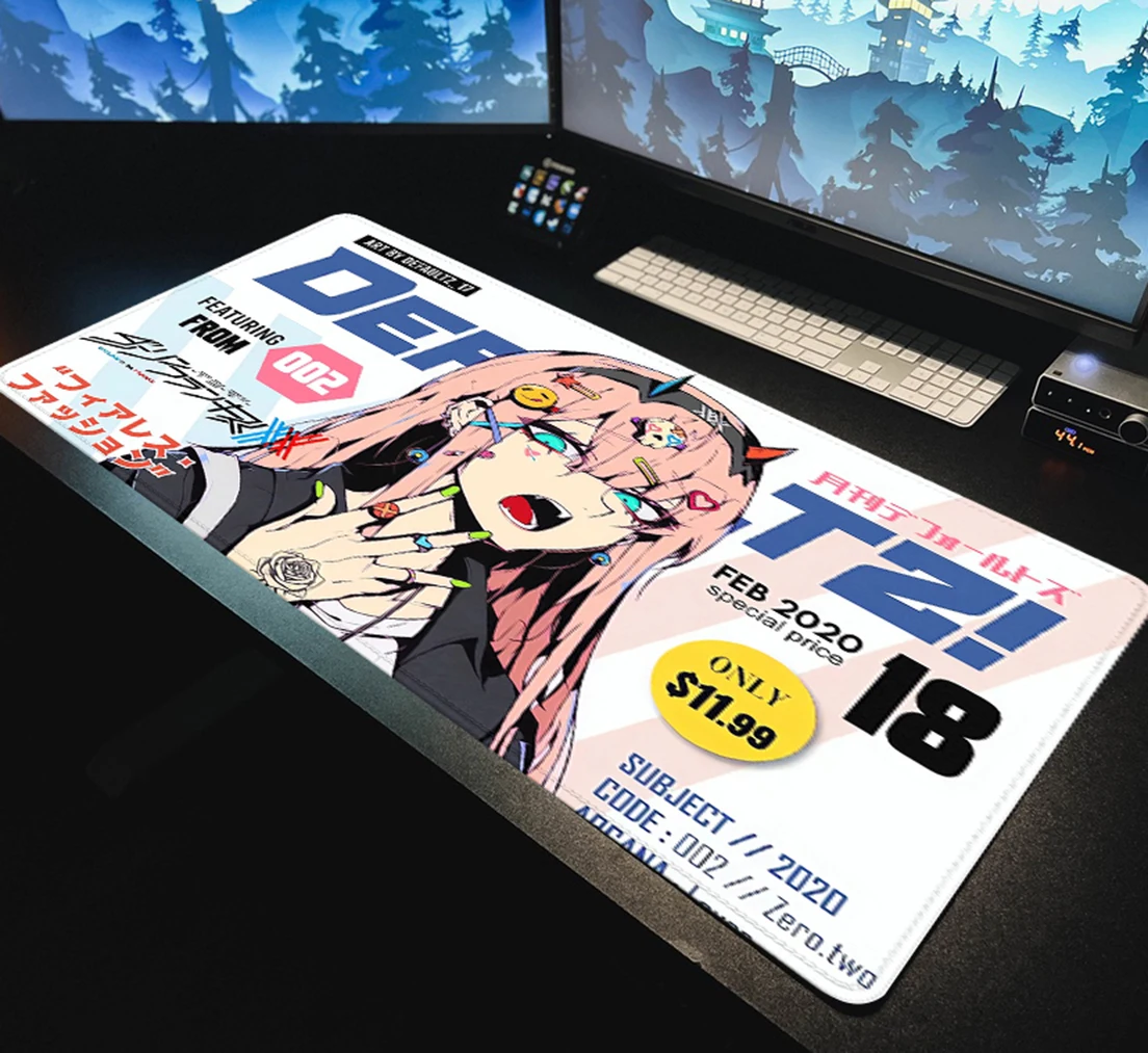 Anime Null zwei Liebling in der Franxx Mauspad Gaming XL HD neue große Mouse pad xxl Mauspads Natur kautschuk weiche Mäuse Pad Image