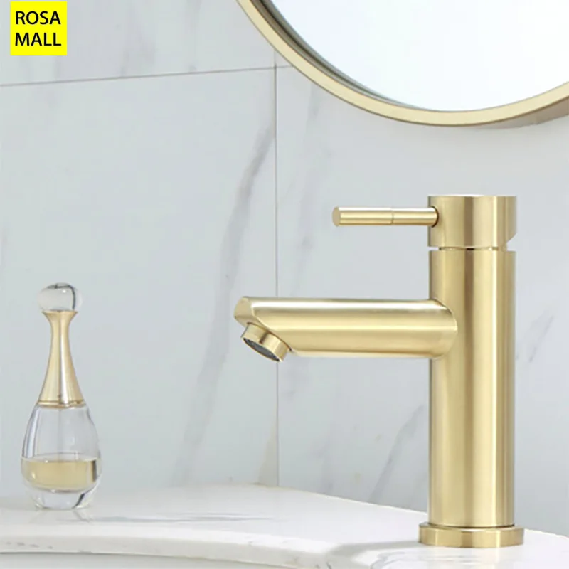 Israel G3/8 Badezimmer Gold Waschbecken Wasserhahn Edelstahl Heiß Kalt Mixer Waschbecken Wasserhähne Waschbecken Wasserhähne Einhand Küchenarmaturen