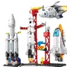 Luft-und Raumfahrt Raketenstart zentrum Basis Puzzle Modell Mini Bausteine montieren Ziegel Kinder