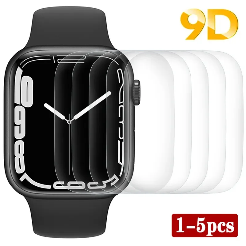 Displayschutzfolie für Apple Watch 38 40 41 42 44 45 mm Hydrogel-Schutzfolie für Apple Watch 7 6 5 4 3 2 HD-Folie für iWatch SE Image