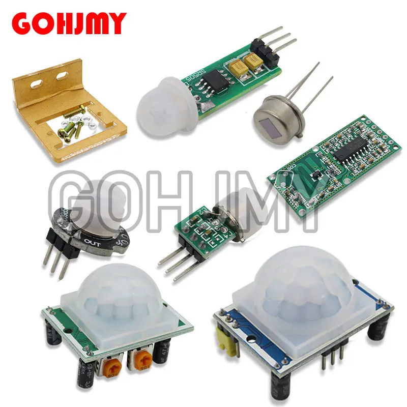 HC-SR501 HC-SR505 am312 sr602 einstellen ir pyro elektrische infrarot mini pir modul bewegungs sensor detektor modul halterung für arduino Image