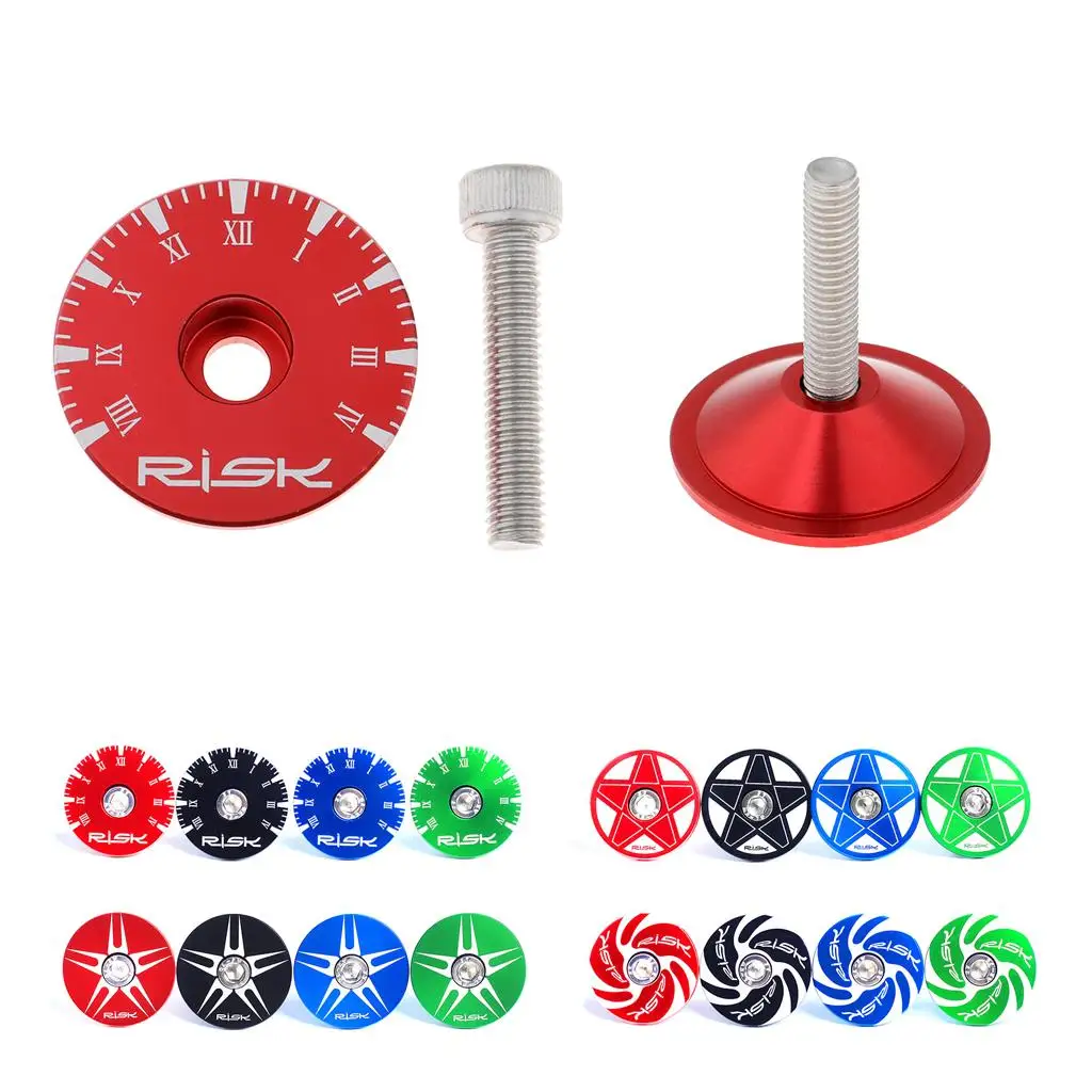 Universal Aluminium Legierung Fahrrad Headset Vorbau Top Cap Headset Schrauben Straße Mountainbike Radfahren Zubehör 1/8 zoll 28,6mm Image