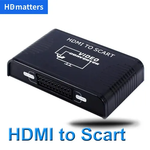 HDMI zu Scart Konverter HDMI zu Scart Kabel Video Audio Konverter HDMI In zu Scart Out (nur