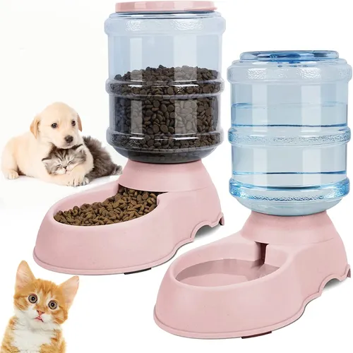 Automatischer Wassersp ender große Kapazität Haustier Feeder kleine Hundefutter Schüssel Katze