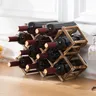 Holz Wein regal Weinhalter Küche montiert Display Stand Veranstalter Bar Lagerung Bar Weins chrank