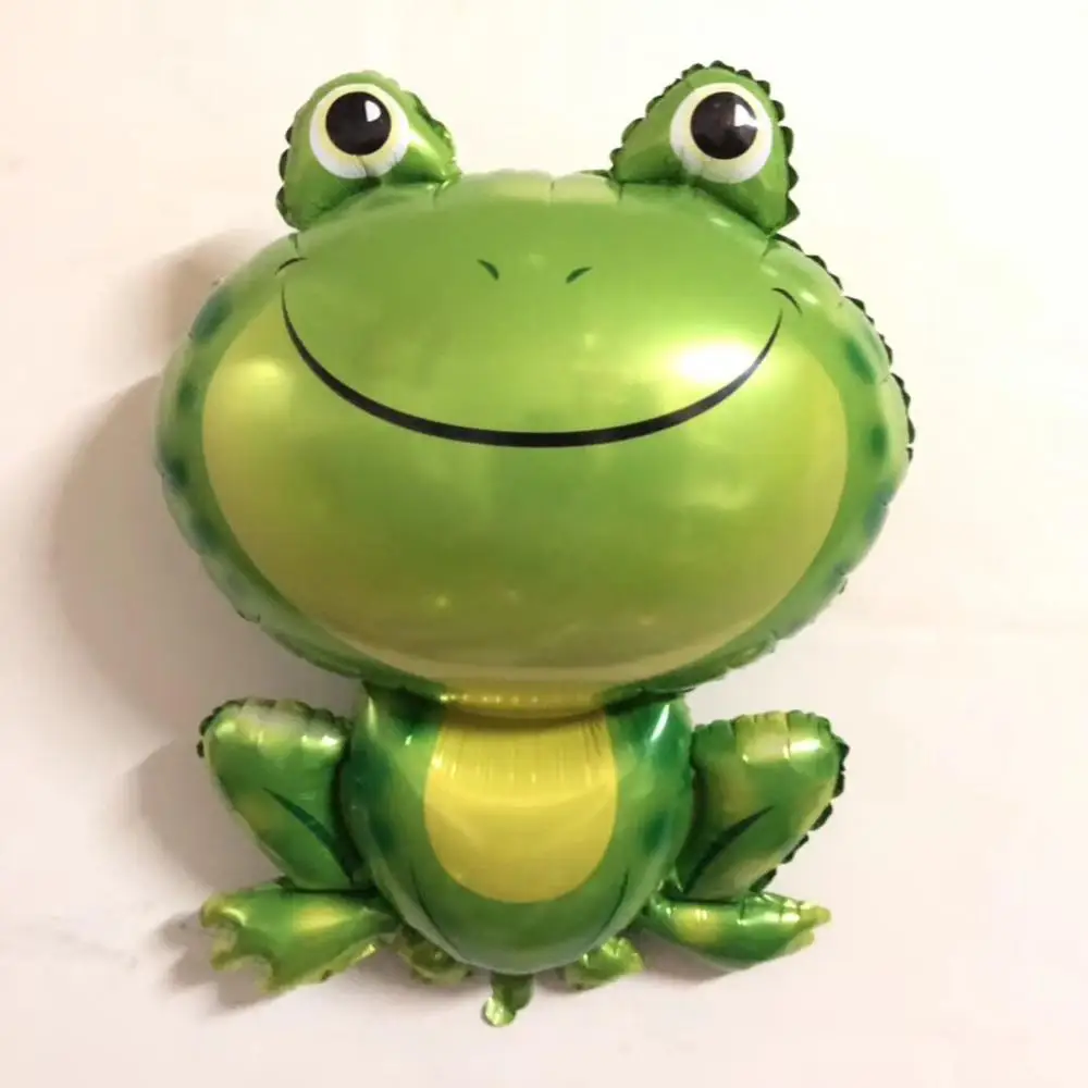 Große Frosch-Folienballons, Tierballon, Geburtstagsparty-Dekoration, aufblasbares Spielzeug für Kinder, 91 cm Image