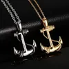Vintage Boot Meer Anker Sailor Mann Männer Halsketten Kette Anhänger Punk Rock Hip Hop Einzigartig für Männliche Jungen Mode Schmuck Geschenk