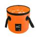 Tuphregyow Collapsible Water Bucket for Fishing Camping Hiking Gardening and Car Washing Portable Folding Water Storage Container Orange