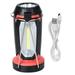 YUMILI LED Flashlight Camp Lamp Portable Multi Function COB LED Camping Lantern (red)