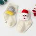 LEEy-world Christmas Baby Socks Baby Socks Fashion Stockings Toddler Socks with Pinch Ankle Baby Kids Little Girl Boy Toddler Knitted Socks (White S)