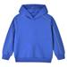 mveomtd Kids Sweatshirts Soft Cotton Warm Hooded Solid Color Long Sleeve Pullover Sweatshirts For Boys Or Girls Full Zip Hooded Sweatshirt for Boys Kids Plain Hooded Sweatshirt