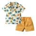 Toddler Kids Baby Boy Floral Short Sleeve Button Down Shirt Casual Shorts Pants Set Summer Outfits Clothes Youth Sweatsuits Boys Set Boys Baby Boy Outfit Baby Going Home Outfit Boy 6 Month Boy Outfits