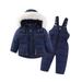 Baby Girls Clothing Snow Winter Winter Warm Hooded Down Jacket Coat Snow Pants Girls Outfits