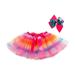 HBYJLZYG Splice Net Yarn Sequins Tulle Skirt Bow Hairpin Suit Toddler Girls Cute Party Dance Rainbow Star Sequins Toddler Clothes For Girls