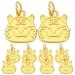 10pcs Tiger Head Charms Jewelry Charms Necklace Bracelet Pendants DIY Making Accessories