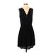 Gap Casual Dress - A-Line V Neck Sleeveless: Black Print Dresses - Women's Size X-Small