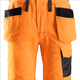 Snickers High-Vis One-piece Trousers Holster Pockets Class 2 - High Vis Orange/Muted Black - 254