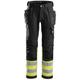 Snickers High-Vis Holster Pockets Cotton Trousers Class 1 - High Vis Yellow/Black - 42