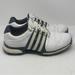 Adidas Shoes | Adidas Boost Tour 360 Golf Shoes Mens 10 White Blue Leather Spikes Style 791001 | Color: Blue/White | Size: 10