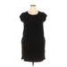 Diane von Furstenberg Casual Dress - Shift: Black Solid Dresses - Women's Size 14