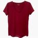Athleta Tops | Athleta Maroon Short Sleeve Tee Size Small | Color: Red | Size: S
