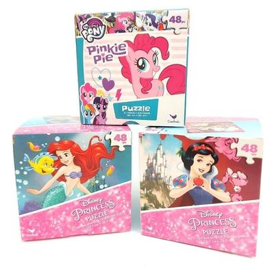 Disney Toys | Disney Princess Set Of 3 48 Pcs Puzzle Snow White Ariel And My Little Pony | Color: Pink | Size: One Size