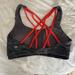 Lululemon Athletica Intimates & Sleepwear | Lululemon Sports Bra 6 Black Spacedye Red Free To Be Serene Strappy | Color: Black | Size: M