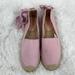 J. Crew Shoes | J Crew Ankle Lace Ballerina Pink Espadrilles Size-9.5 Nwot | Color: Cream/Pink | Size: 9.5