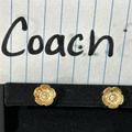 Coach Jewelry | Authentic Coach Tea Rose Stud Earrings! | Color: Gold | Size: Os