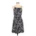 Volcom Casual Dress: Black Floral Motif Dresses - Women's Size Small